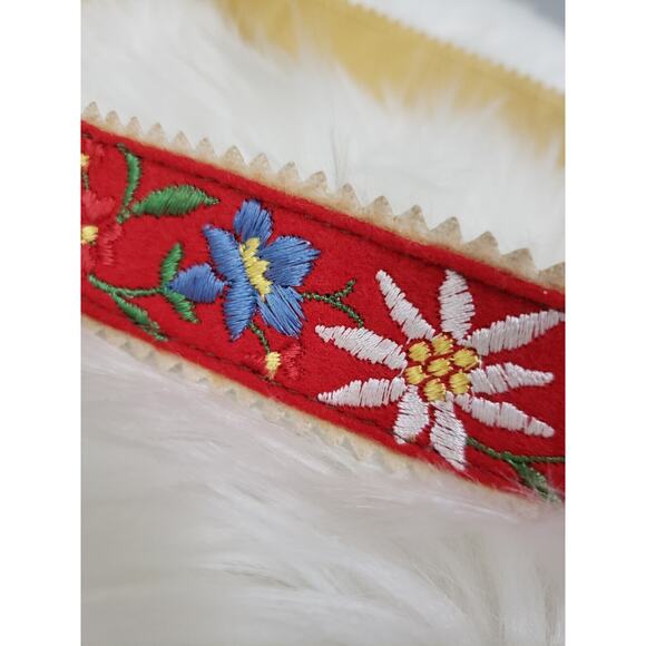 Vintage Folk Norwegian‎ Embroidered Floral Cottagecore Belt Fairy Mod Hippie main image 4